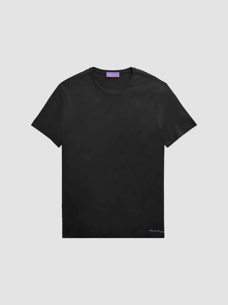 Purple Label Short-Sleeve Crewneck Cotton Tee by Ralph Lauren