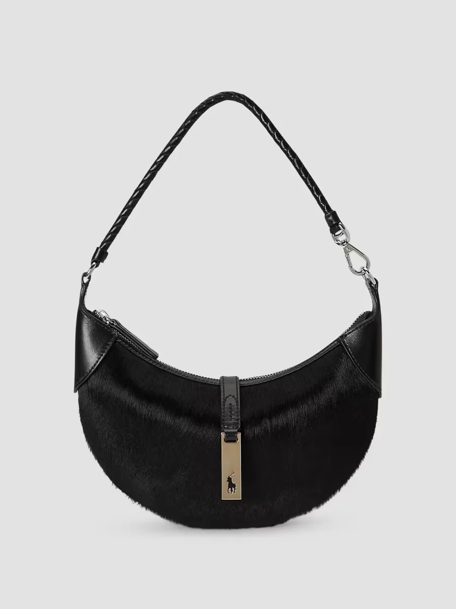 Polo ID Small Calf Hair Shoulder Bag by Polo Ralph Lauren