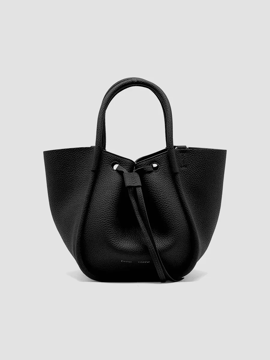 Small Ruched Leather Tote Bag by Proenza Schouler