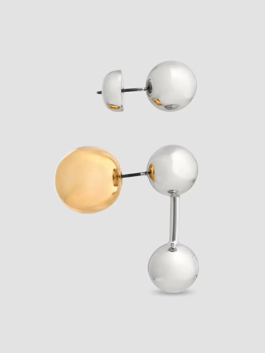 Punk Silvertone & Goldtone Earrings by Rabanne