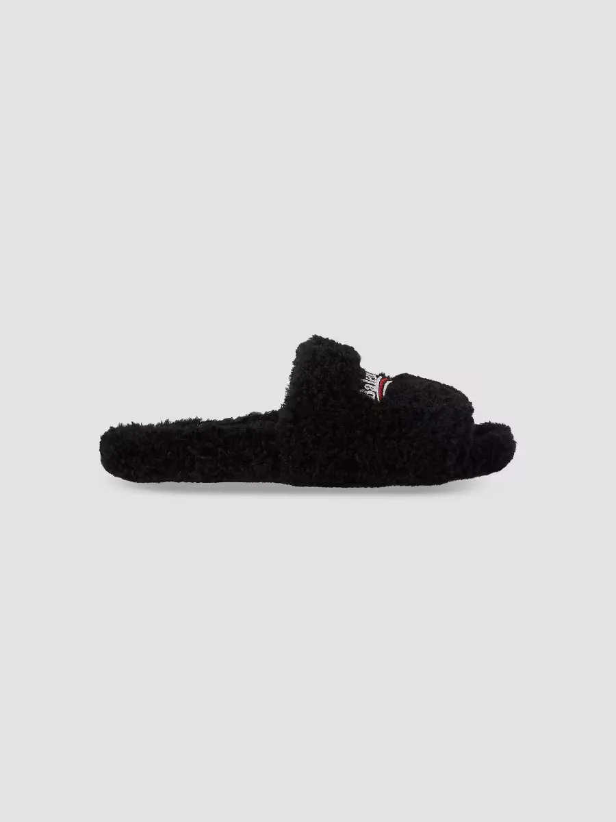 Furry Slide Sandals by Balenciaga