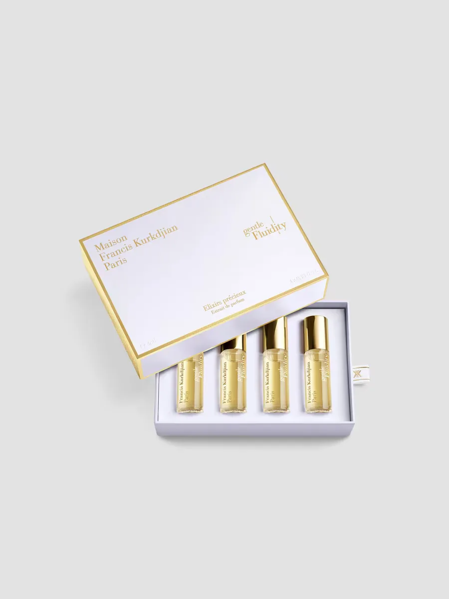 Gentle Fluidity Gold Edition Extrait De Parfum 4-Piece Roll-On Travel Set by Maison Francis Kurkdjian