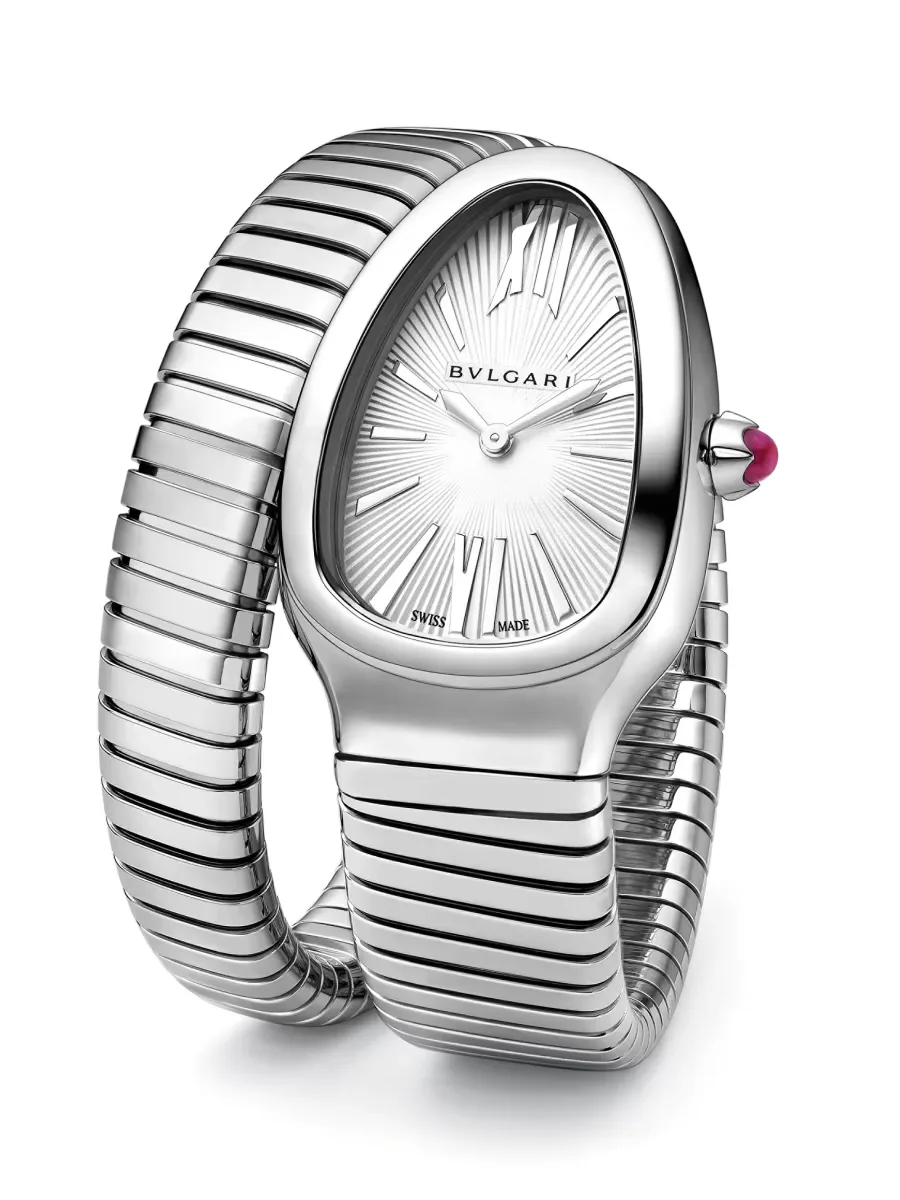 Serpenti Tubogas Stainless Steel Single Twist Watch by BVLGARI