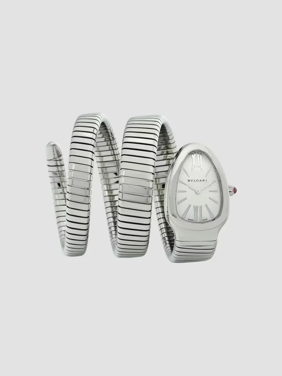 Serpenti Tubogas Stainless Steel Double Twist Watch by BVLGARI