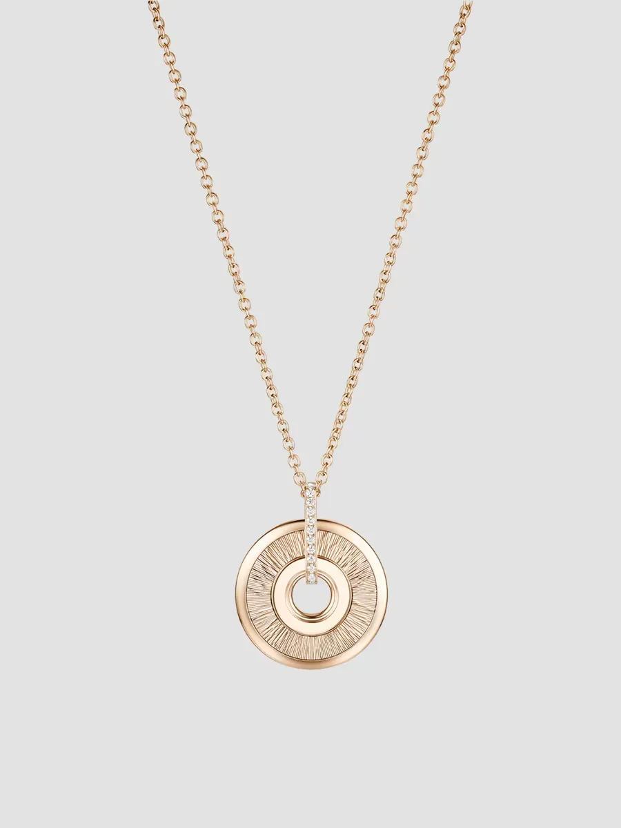 Possession Decor Palace 18K Rose Gold & 0.06 TCW Diamond Pendant Necklace