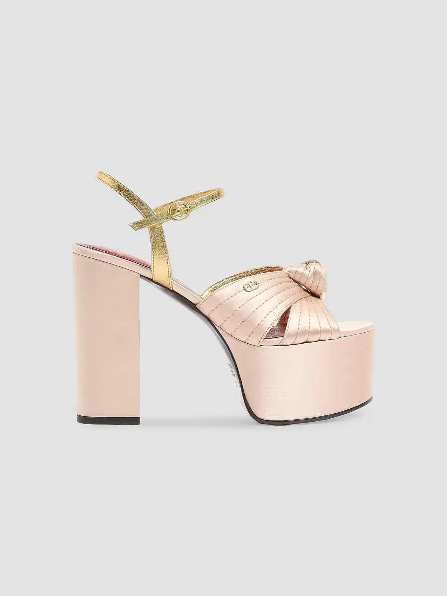 125MM Sandals with Crasher Platform in Satin