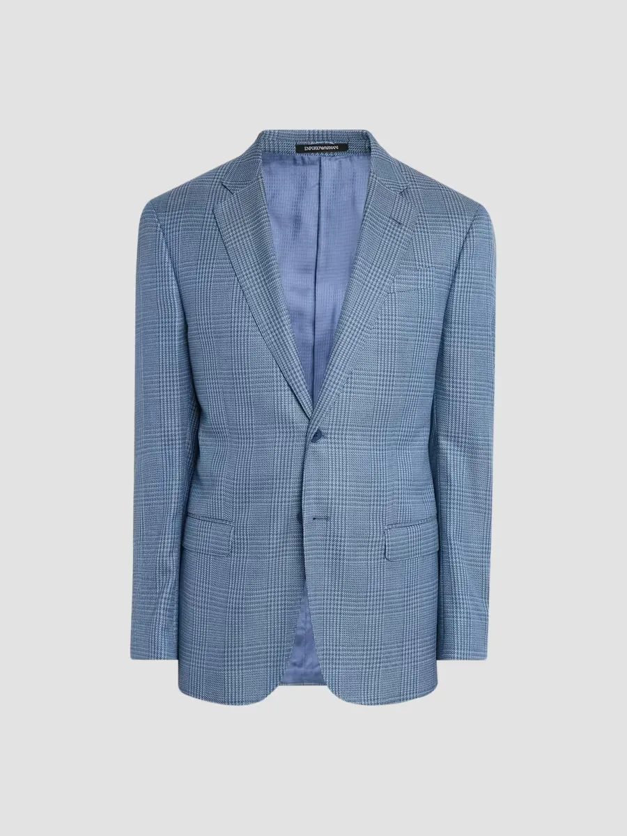 Emporio Armani Tonal Glen Plaid Sport Jacket