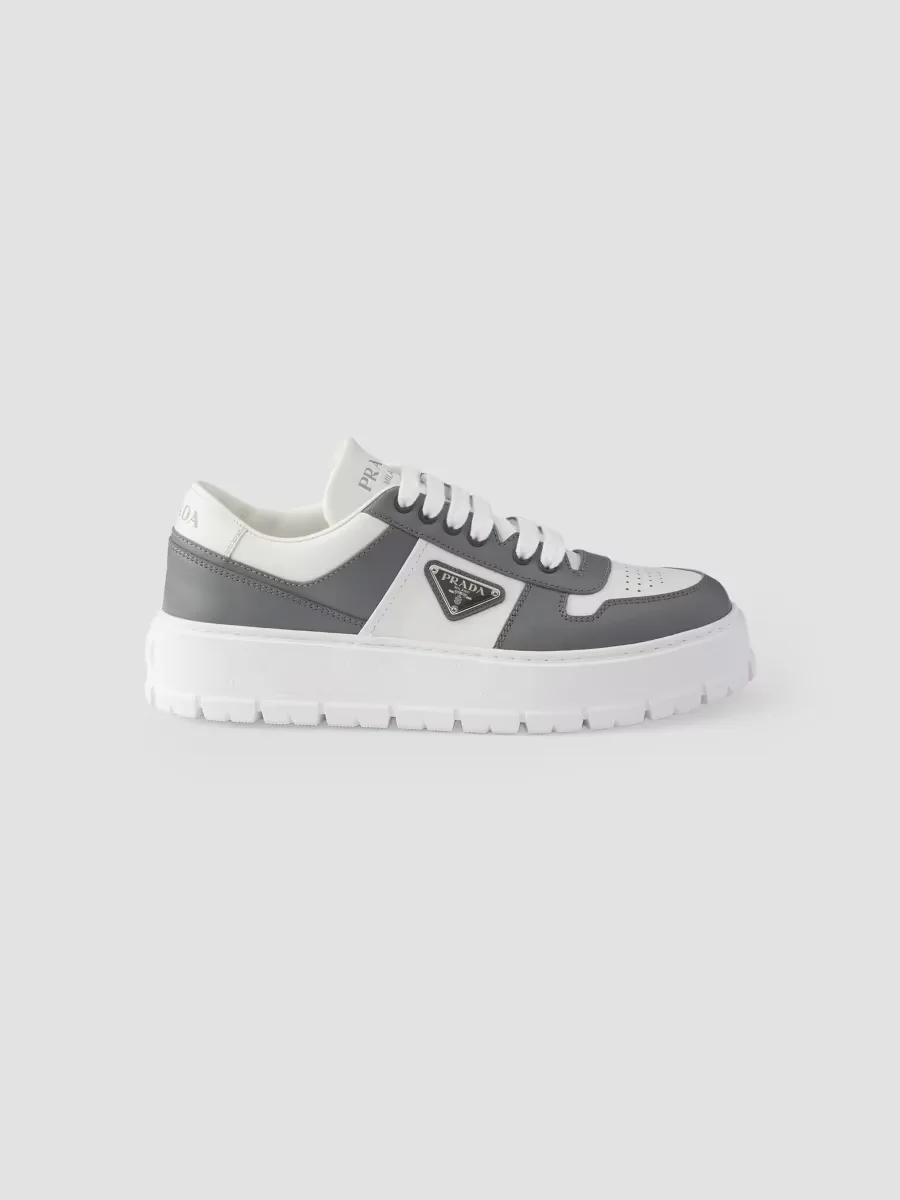 Leather Sneakers by Prada