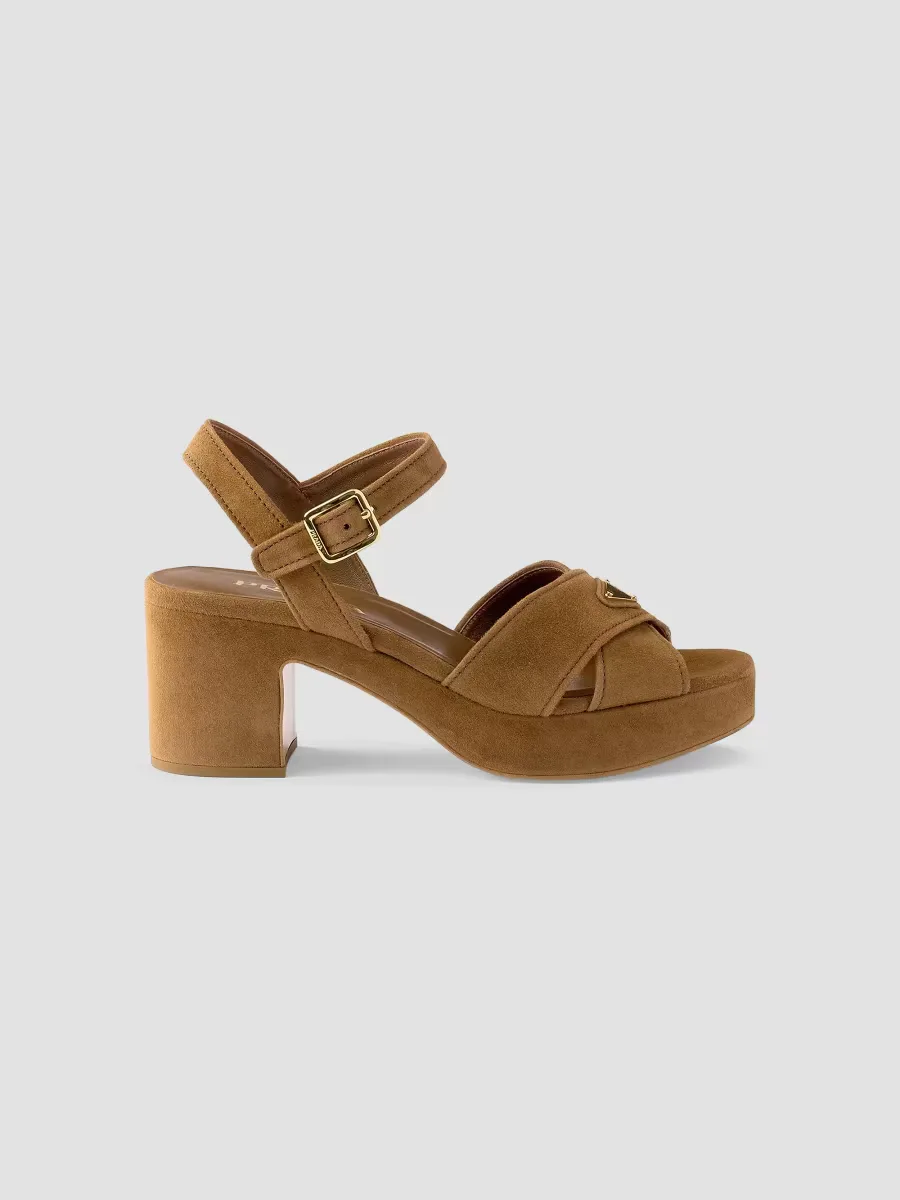 Suede Platform Sandals