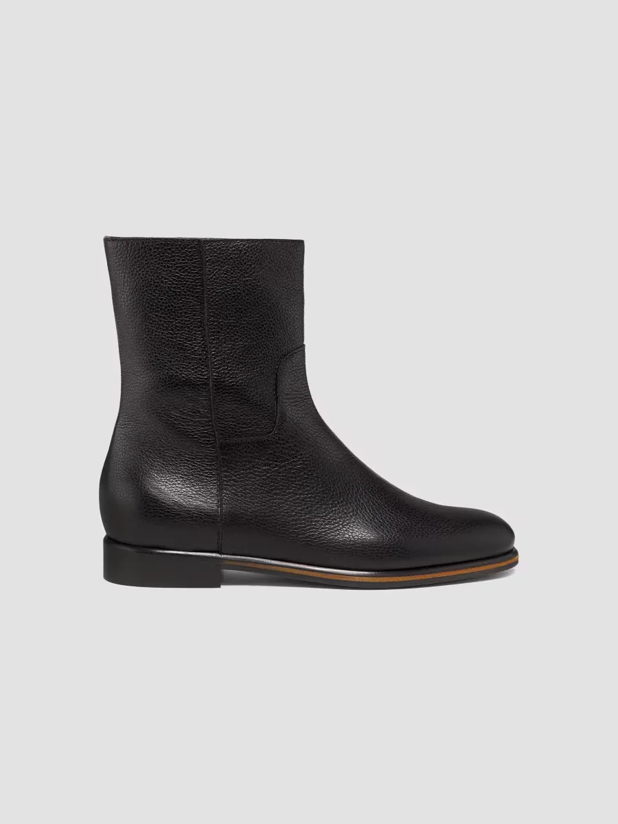Ascot Leather Ankle Boots by Pollini