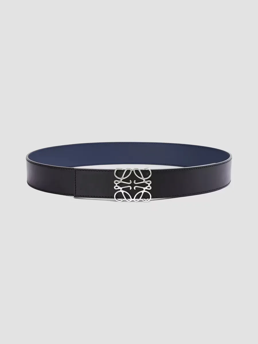 Logo Buckle Reversible Leather Belt by LOEWE