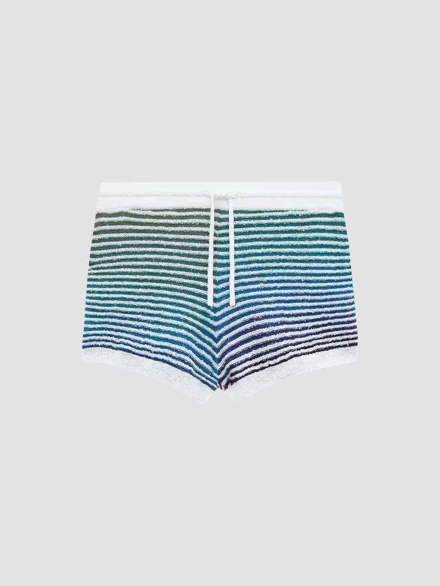 LOEWE x Paulas Ibiza Gradient Stripe Cotton-Blend Shorts by LOEWE
