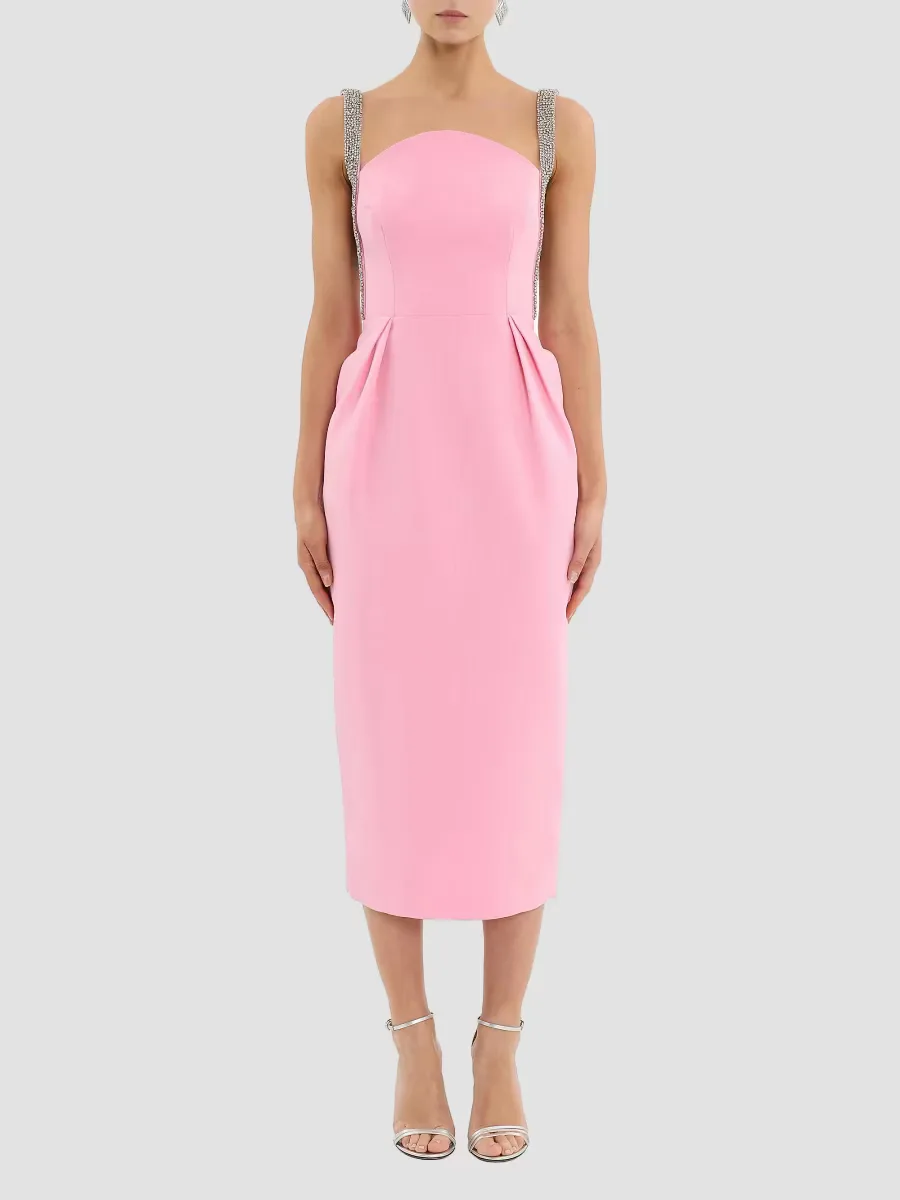 Amaro Embellished Midi-Dress by Rebecca Vallance
