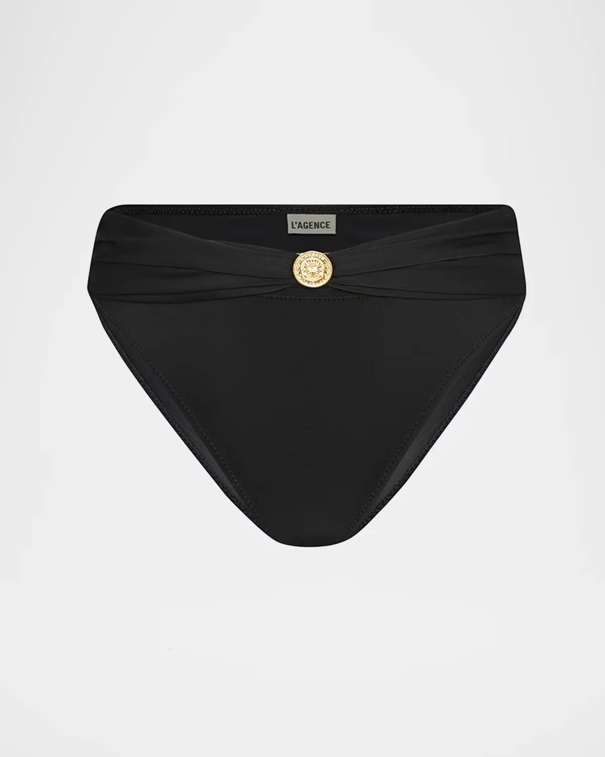 Miya Solid Classic Bikini Bottoms by L & apos;AGENCE