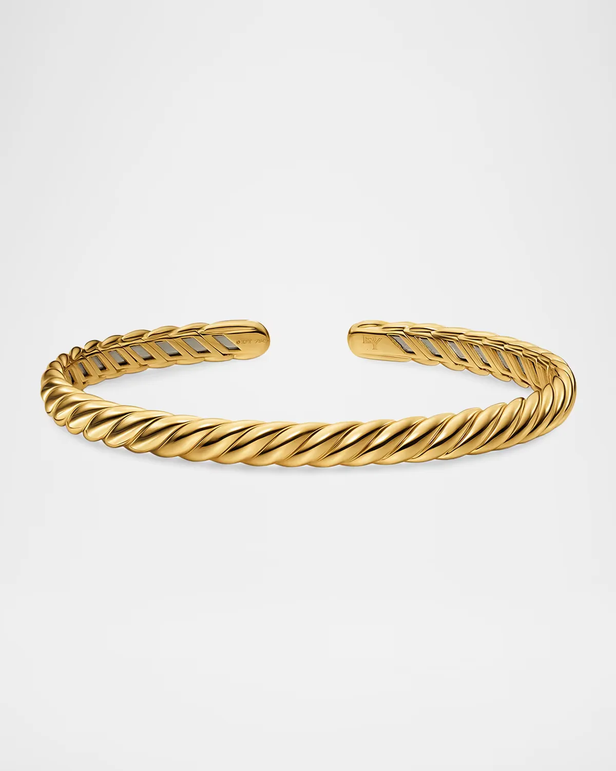Sculpted Cable Flex Bracelet in 18K Gold, 5mm