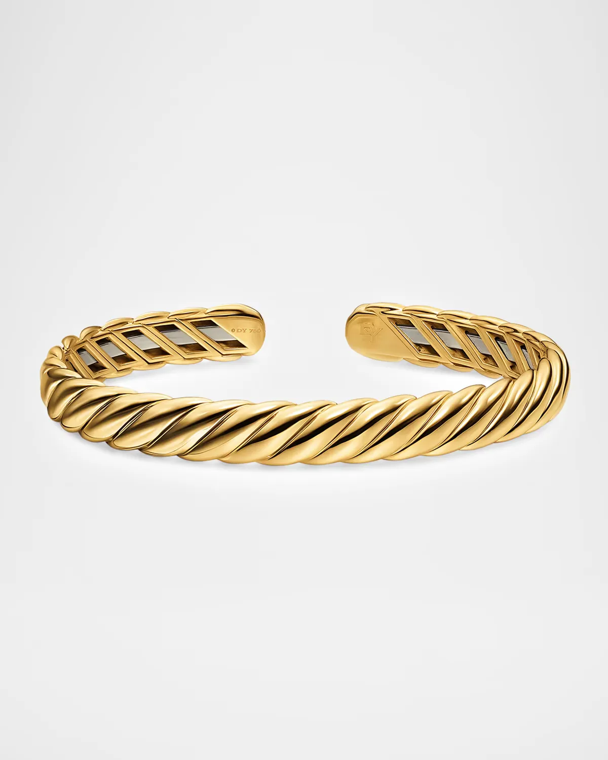 Sculpted Cable Flex Bracelet in 18K Gold, 7.5mm