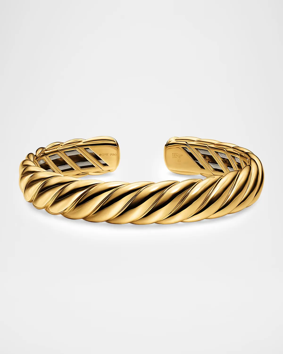 Sculpted Cable Flex Bracelet in 18K Gold, 11mm