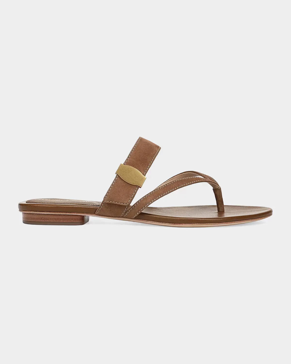 Salva Dash Suede Thong Sandals by Veronica Beard