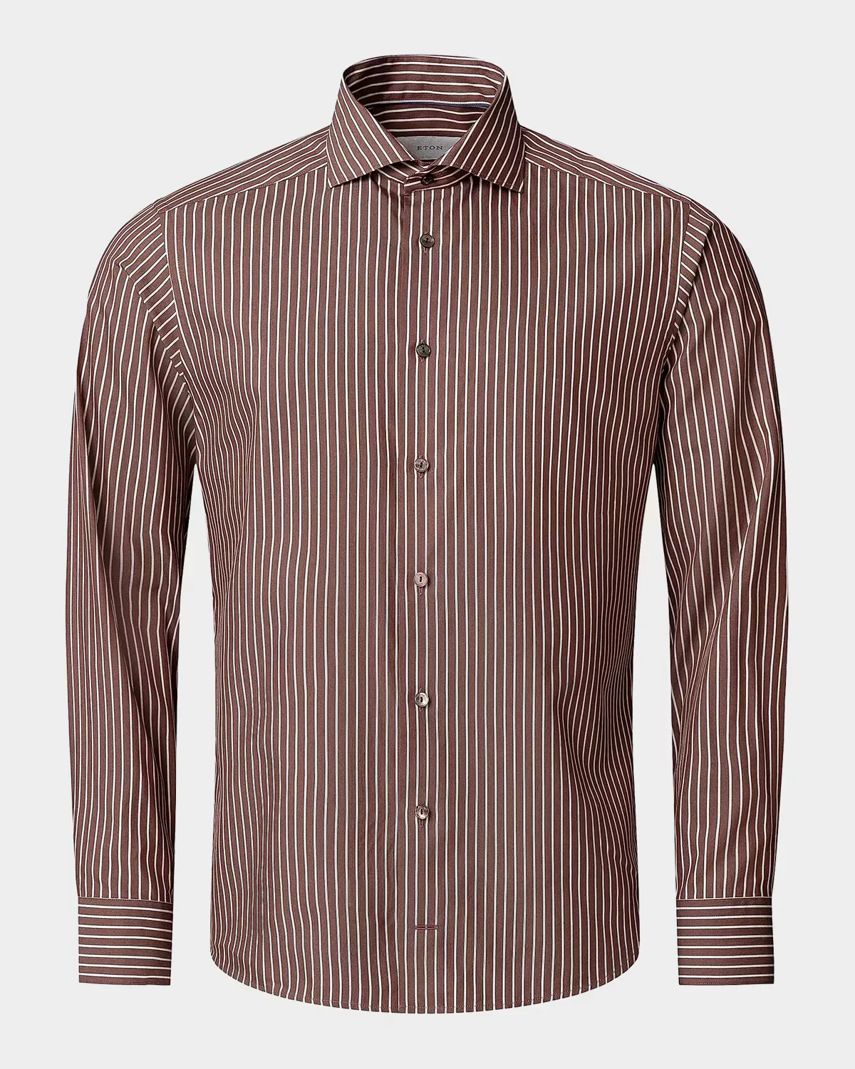 Striped Cotton-Silk Shirt by Eton