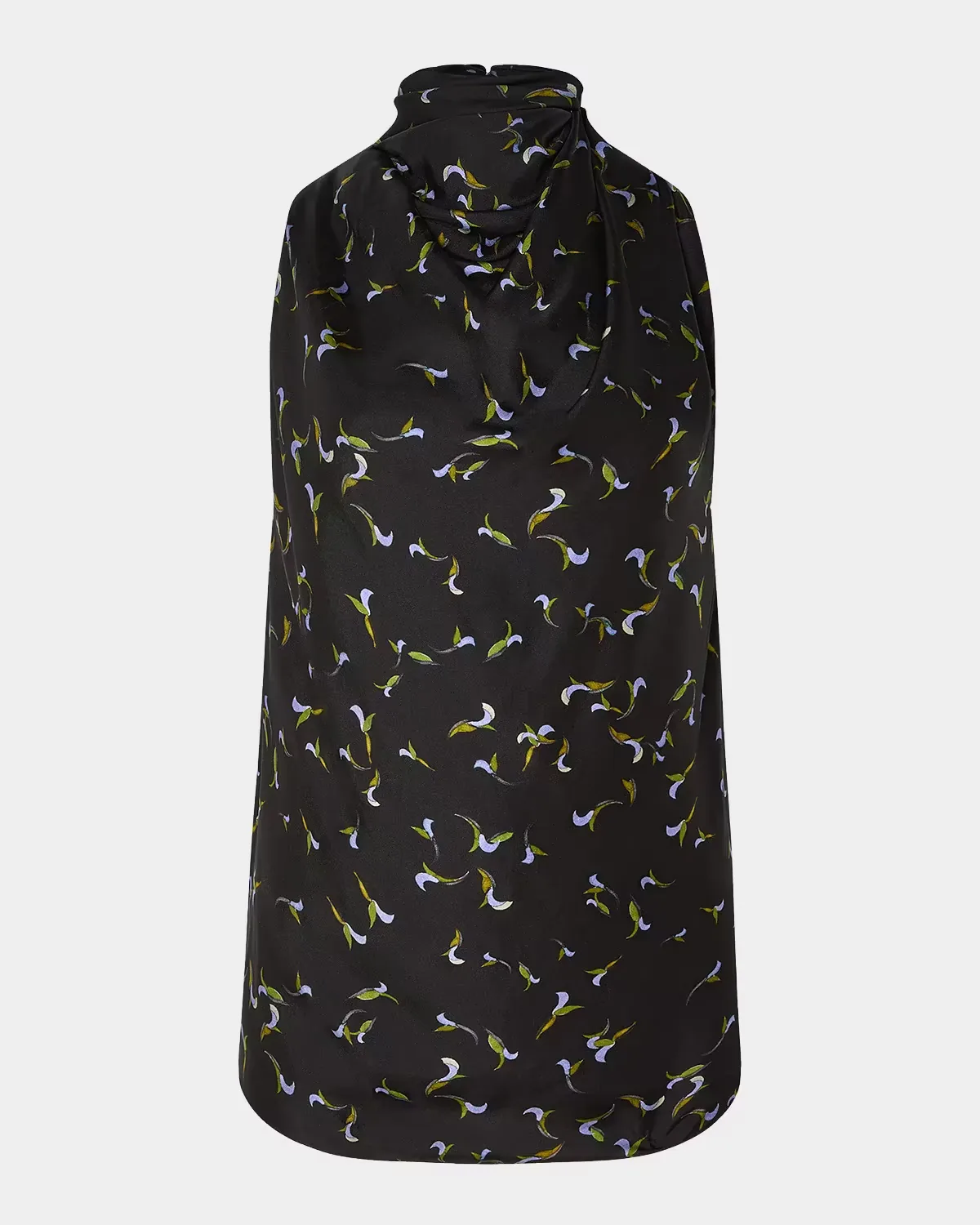 Sleary Sleeveless Silk Twill Cowl-Neck Top by Altuzarra