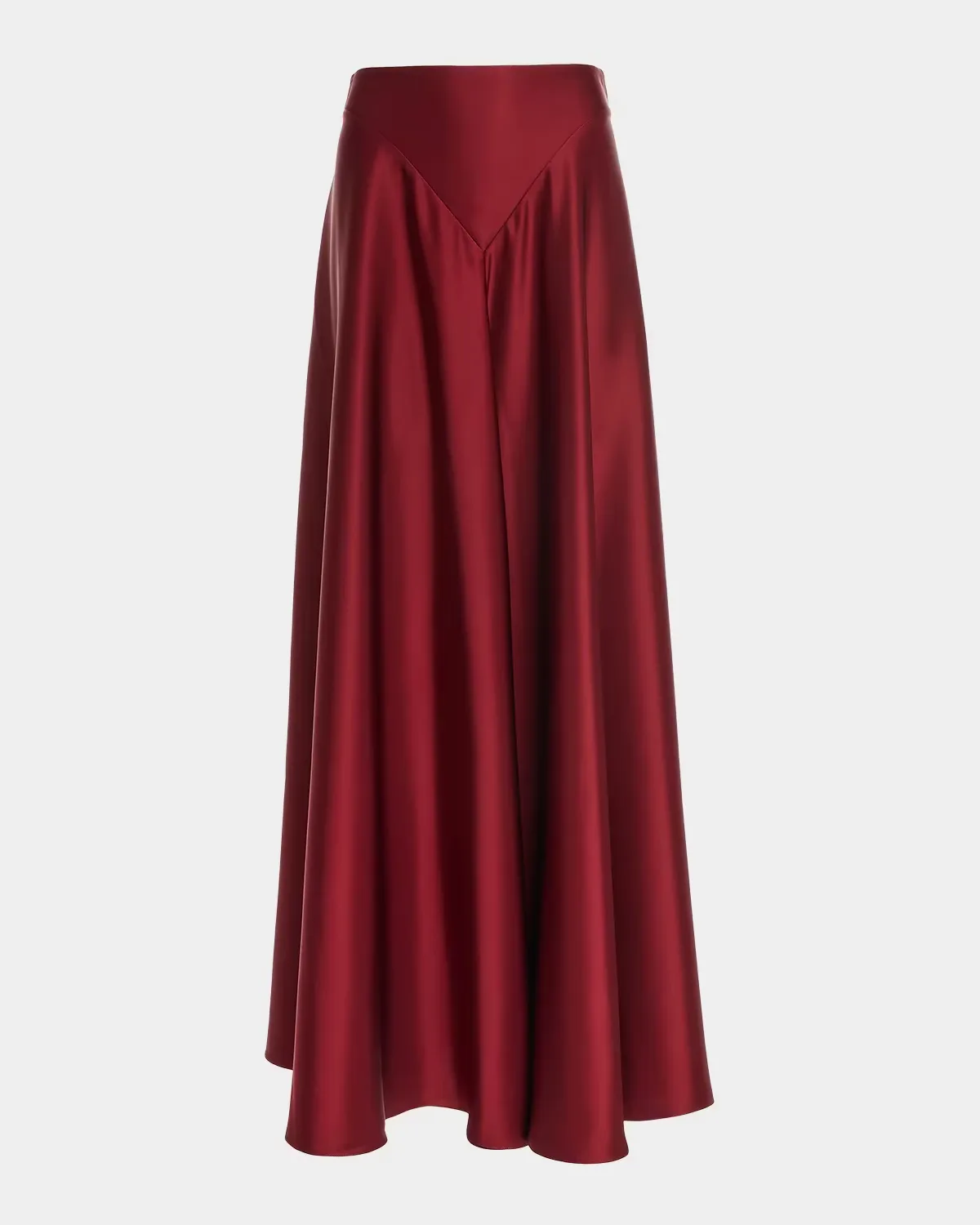 Ames V-Yoke Satin A-Line Maxi Skirt by Altuzarra