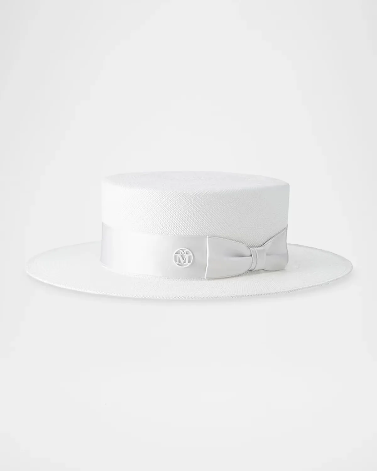 Kiki Straw Boater Hat by Maison Michel