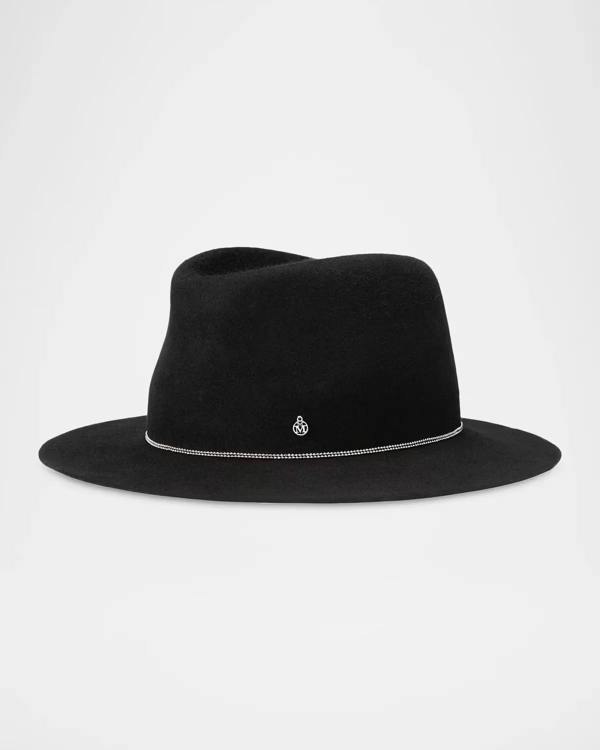 Andr Chain-Embellished Wool Felt Fedora by Maison Michel
