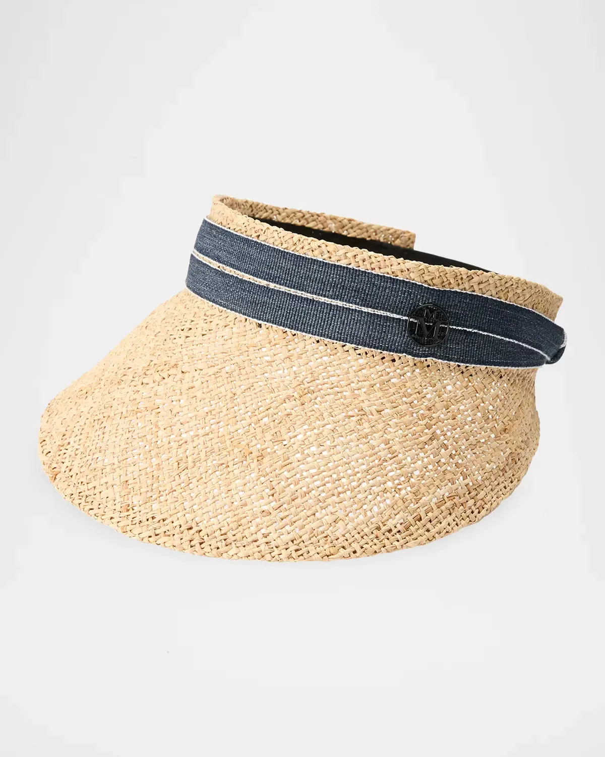 Pat Straw Visor by Maison Michel