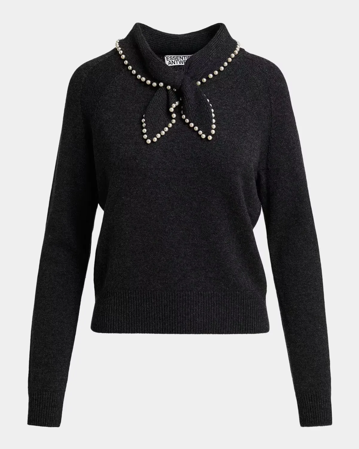Kasa Embellished Scarf Wool-Cashmere Sweater by Essentiel Antwerp