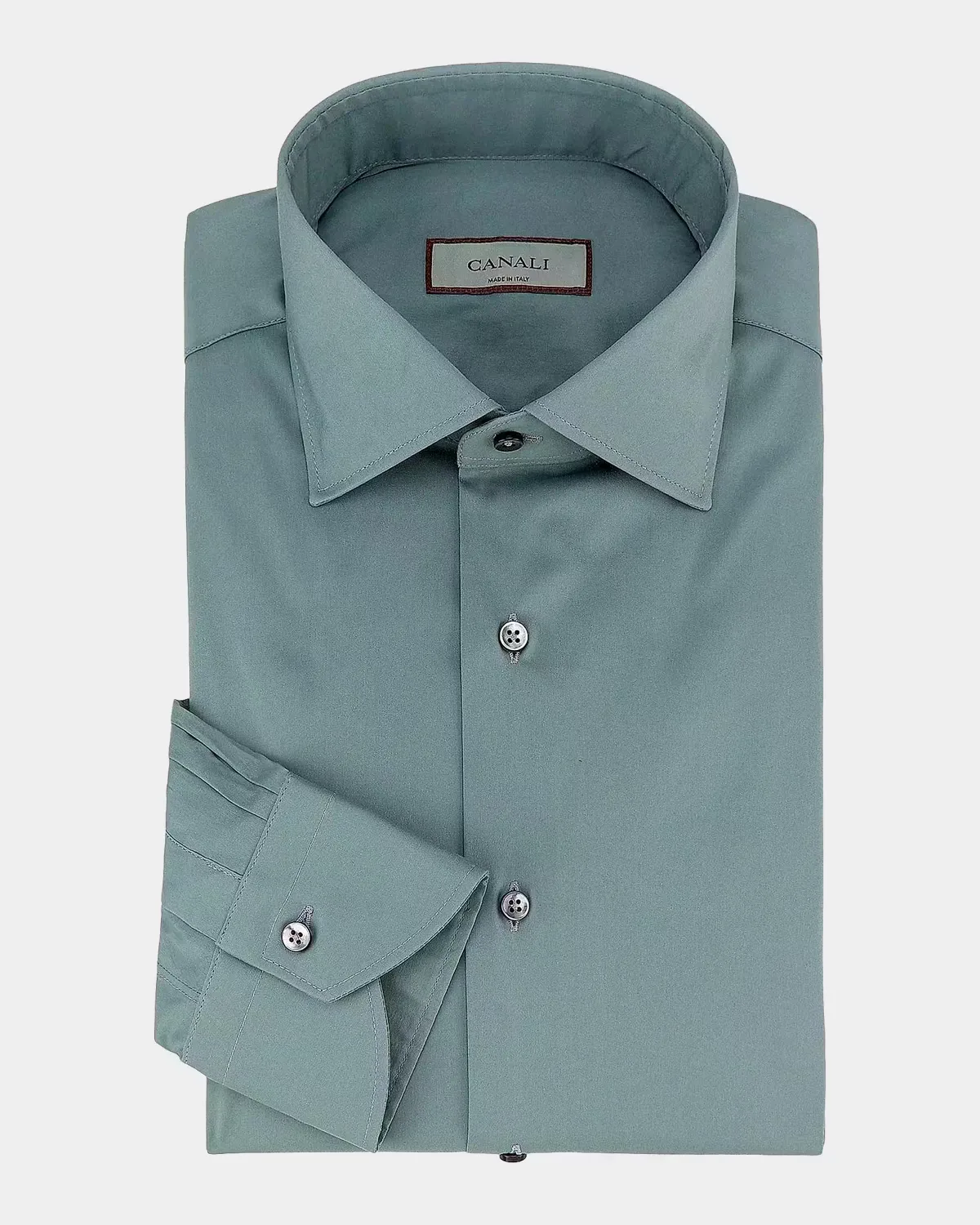 Solid Cotton Dress Shirt by Canali