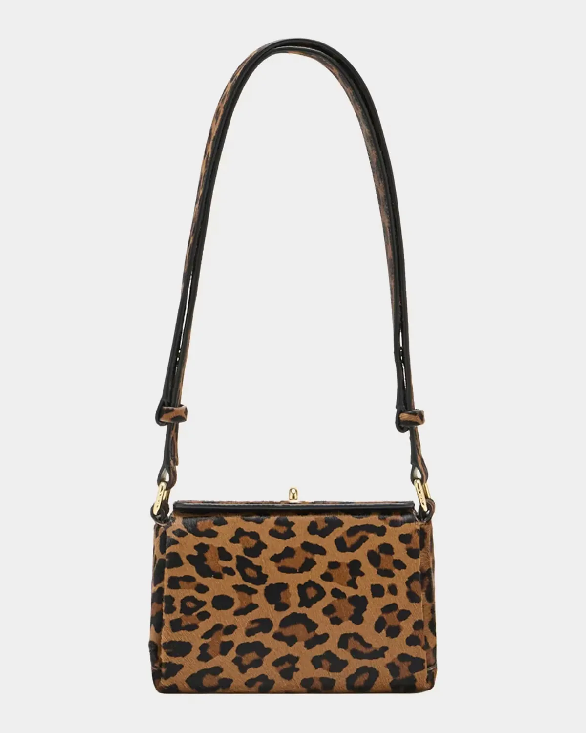 Mini Leopard Calf Hair Shoulder Bag by Plan C