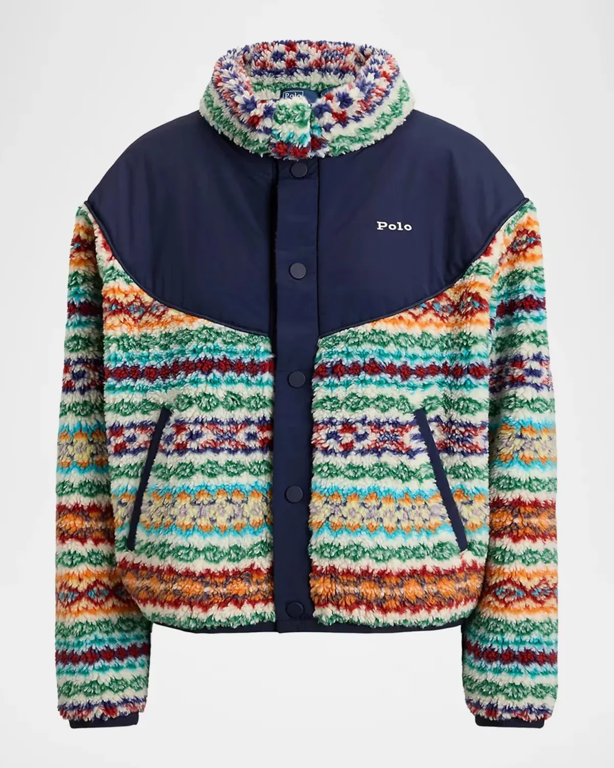 Fair Isle High-Pile Fleece Jacket by Polo Ralph Lauren