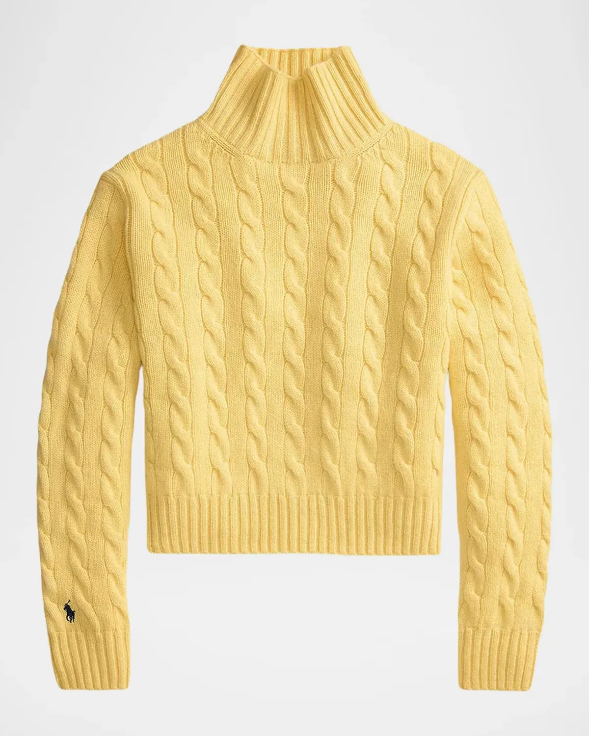 Cable-Knit Wool-Cashmere Turtleneck by Polo Ralph Lauren