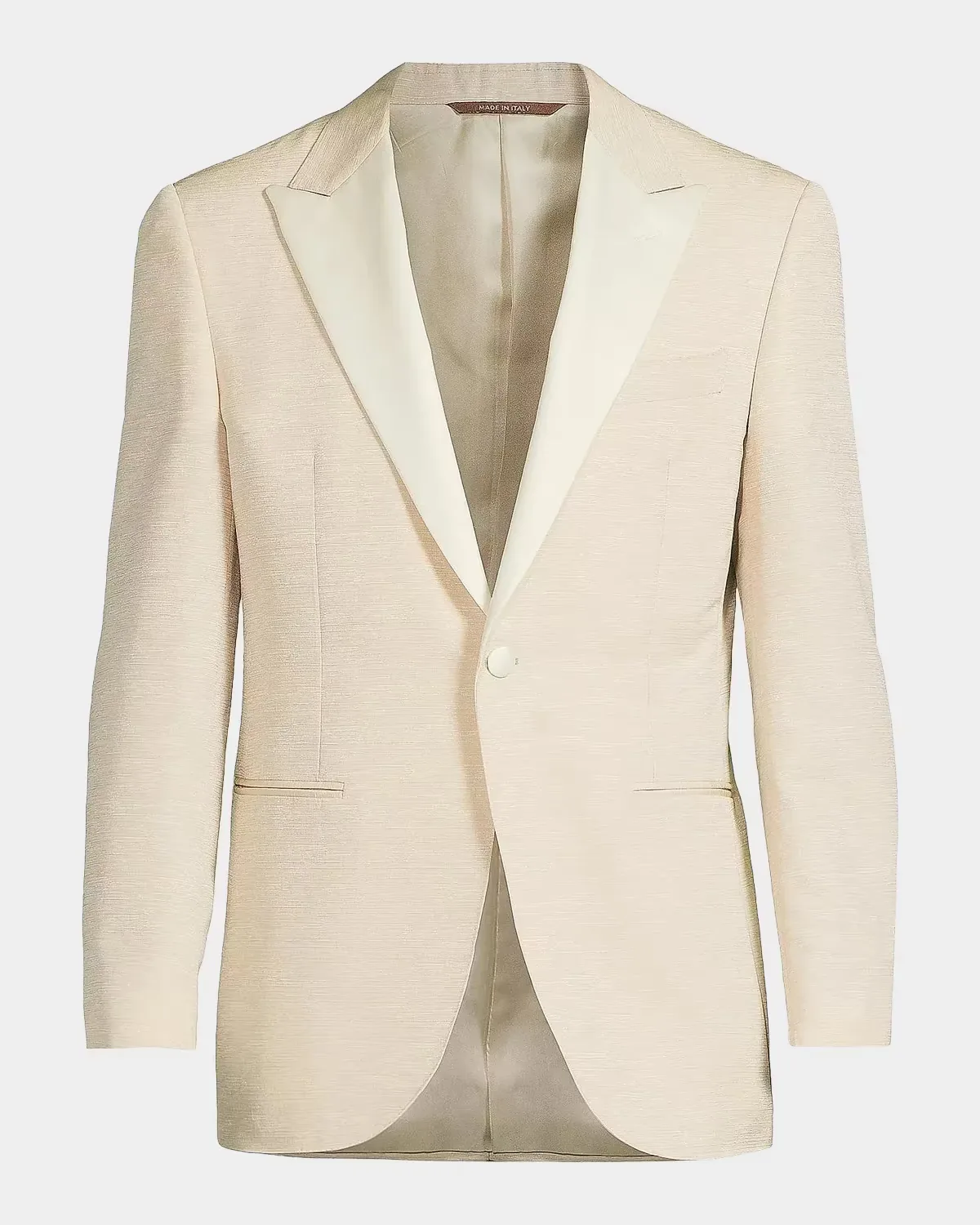 Textured Wool-Silk Dinner Jacket by Canali