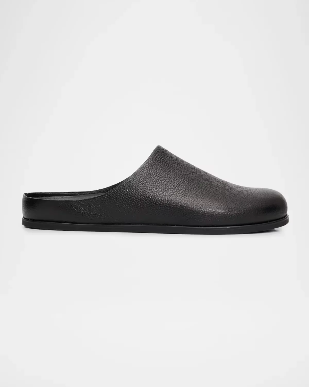 Leo Grained Leather Clogs by Vince
