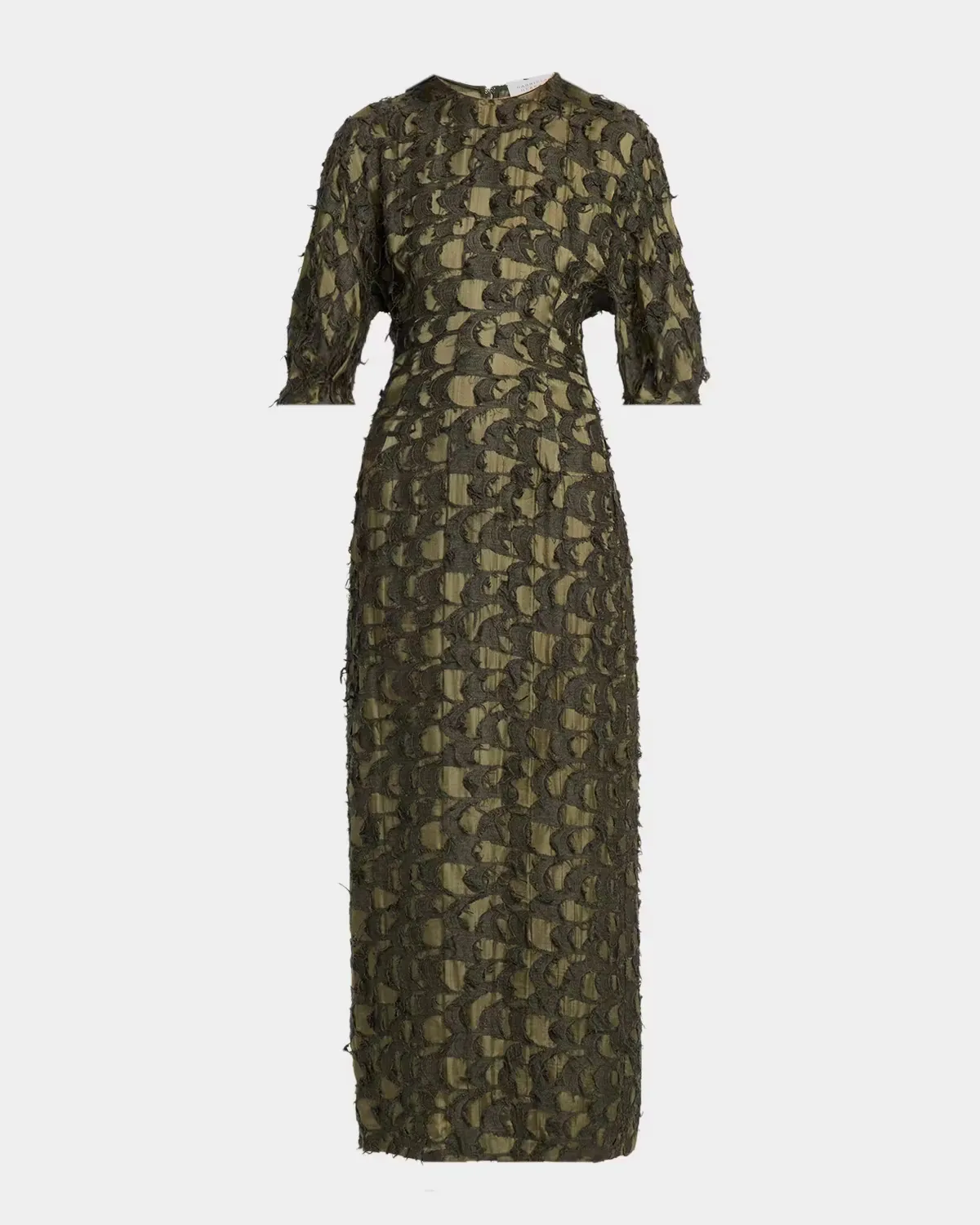 Coretta Fil Coupé Silk-Wool Maxi Dress by Gabriela Hearst