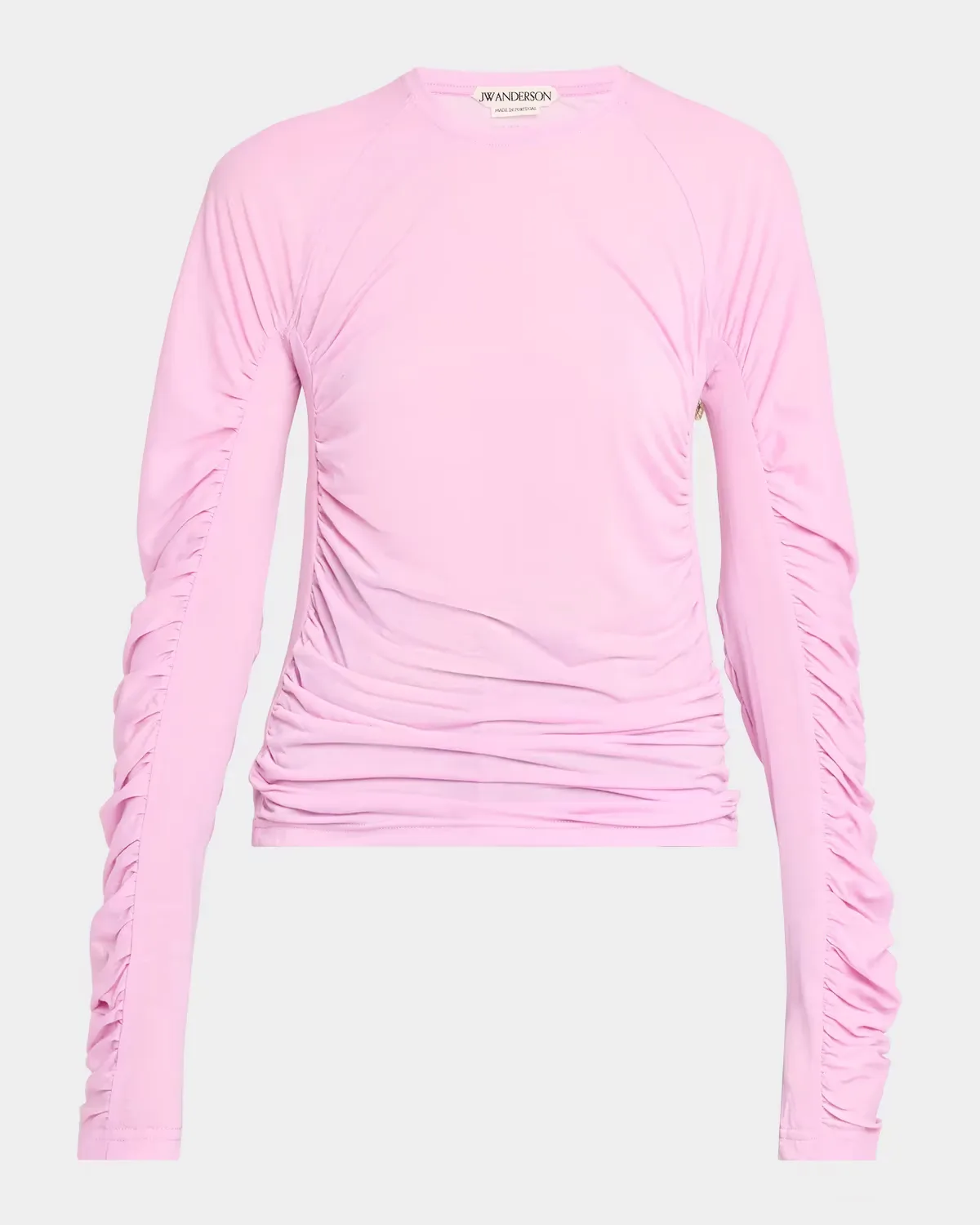 Ruched Cotton-Blend Jersey Top by JW Anderson