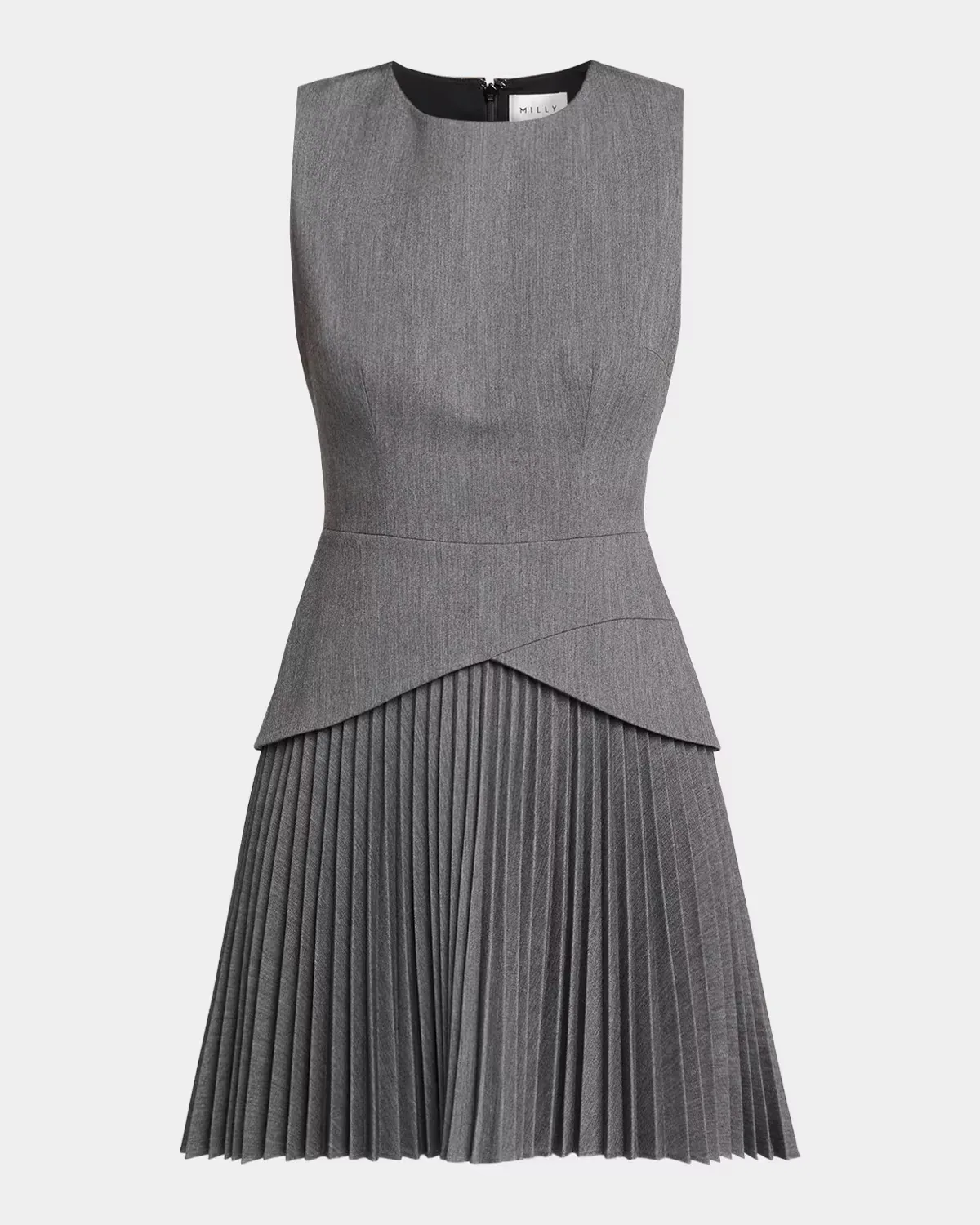 Haddy Pleated Sleeveless Mini Dress