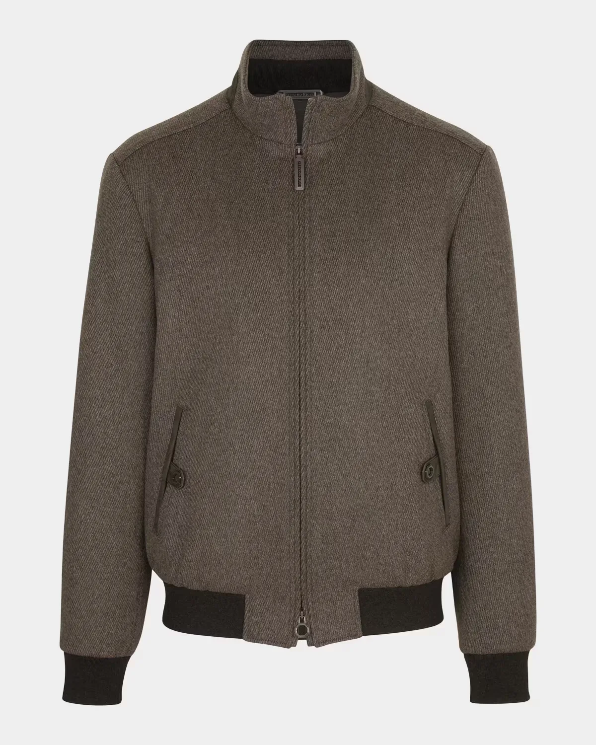 Textured Wool Bomber Jacket by Stefano Ricci