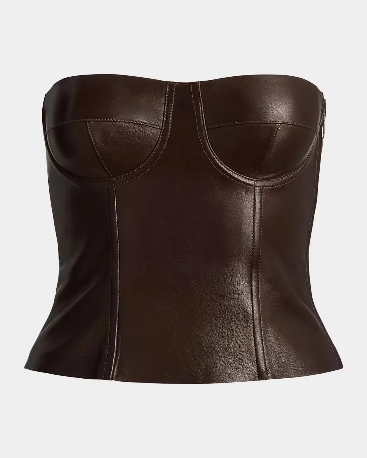 Carolin Lambskin Bustier by Ralph Lauren