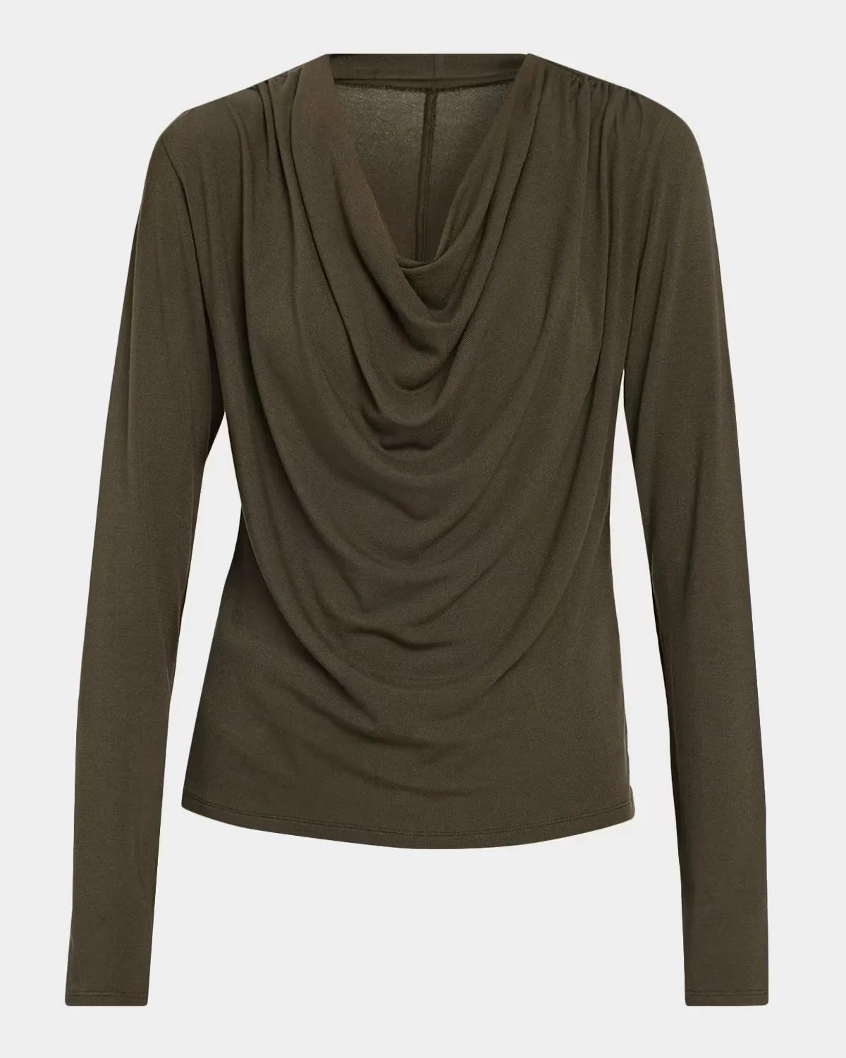 Long-Sleeve Cowlneck Top by Vince