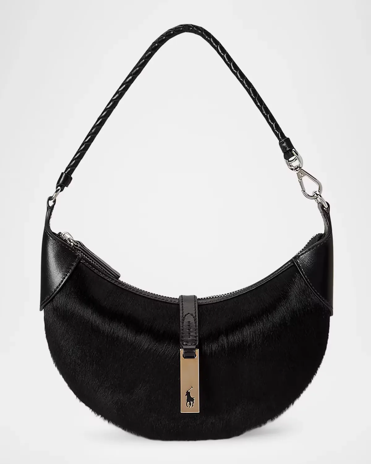 Polo ID Haircalf Mini Shoulder Bag by Polo Ralph Lauren