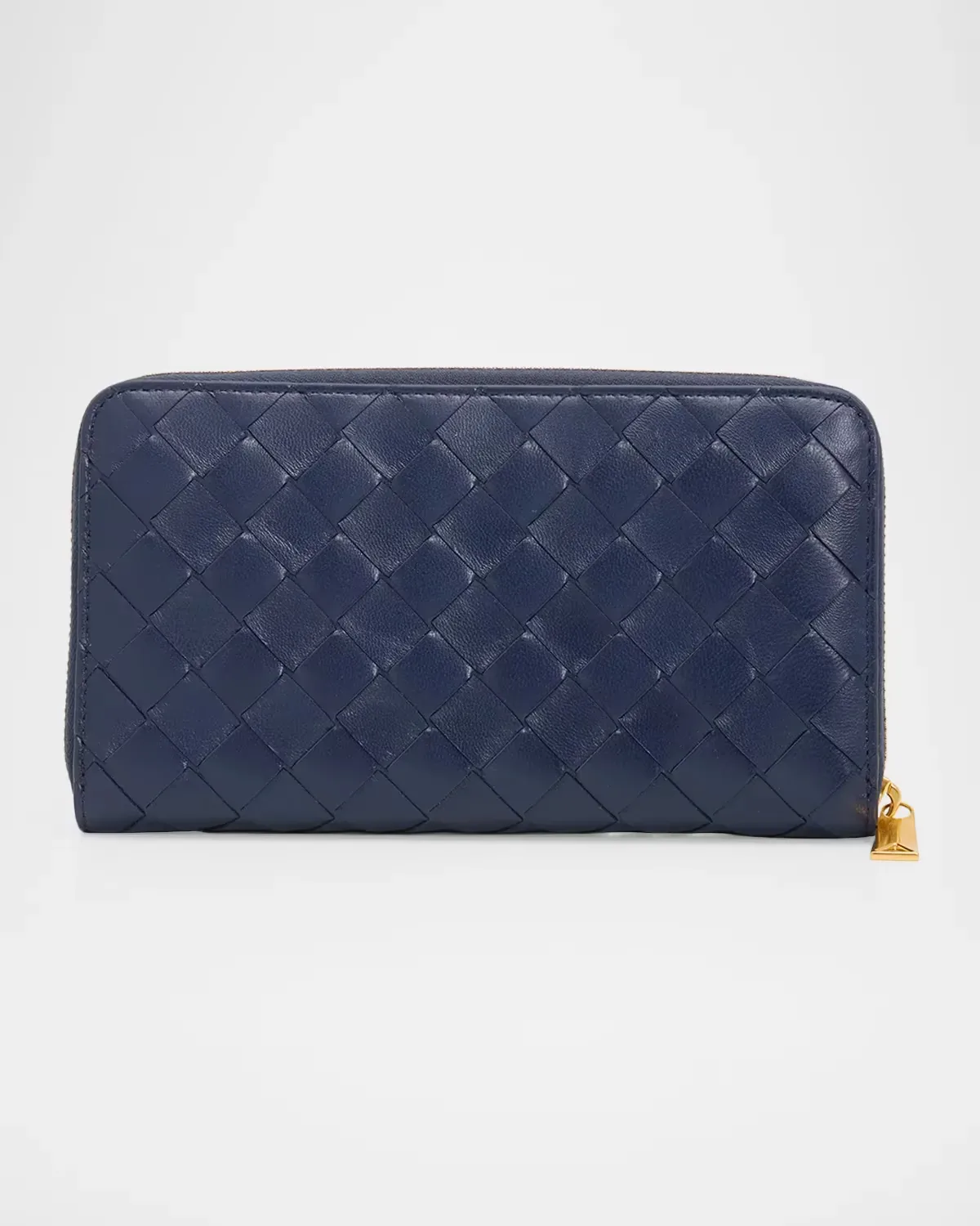 Large Zip-Around Leather Wallet by Bottega Veneta
