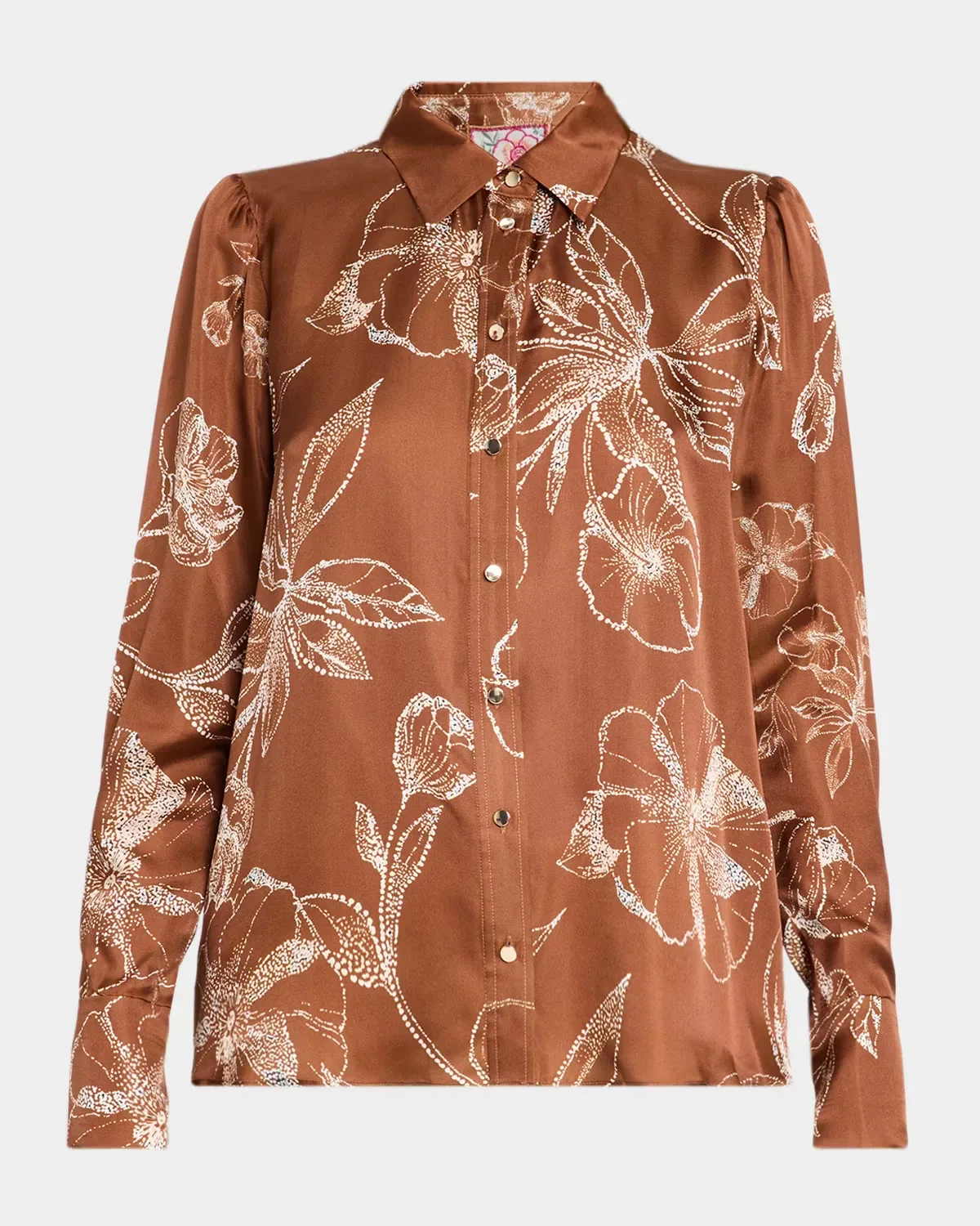 Averi Floral Button-Front Blouse by Johnny Was