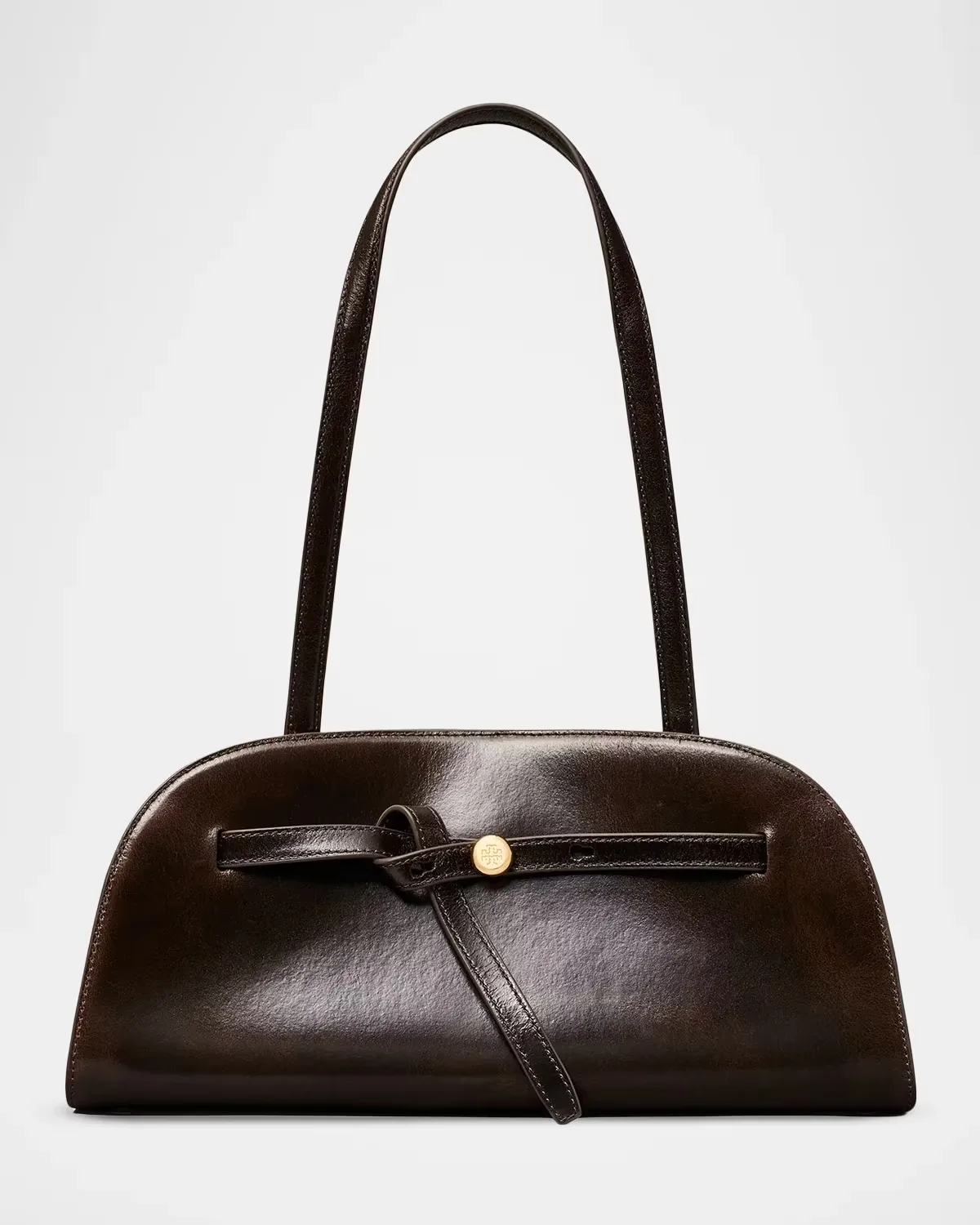 Romy Leather East West Bauletto Bag