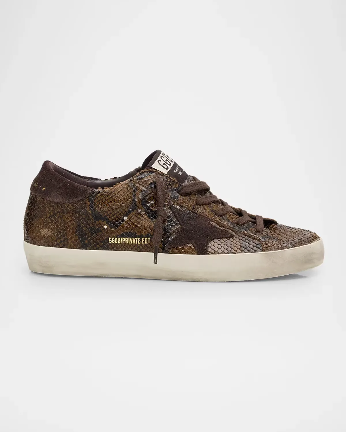 Super-Star Snake-Printed Leather Low-Top Sneakers by Golden Goose