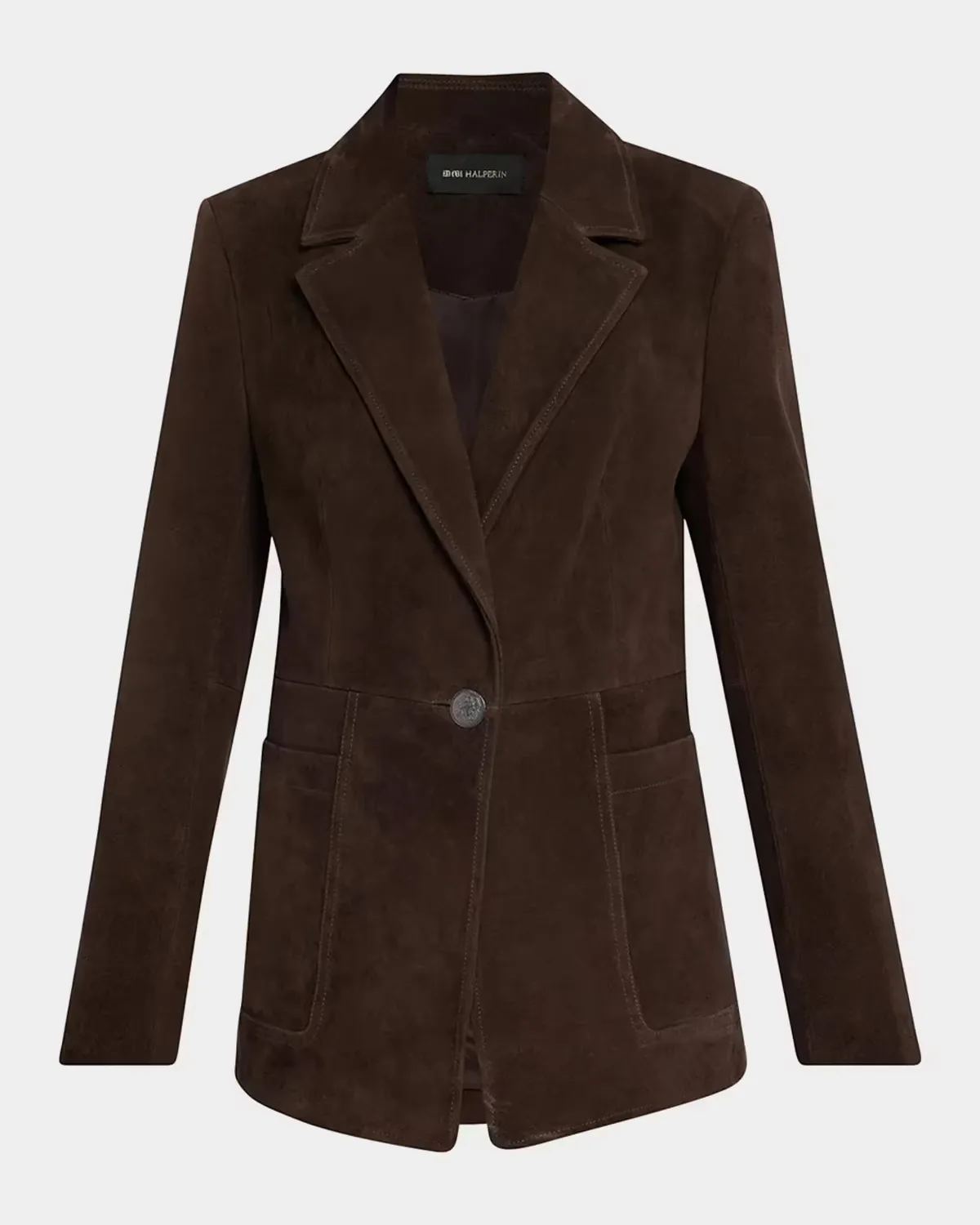 Claudia Single-Button Suede Jacket by Kobi Halperin