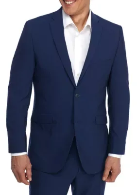 Royal Blue Slim Fit Jacket by Adolfo