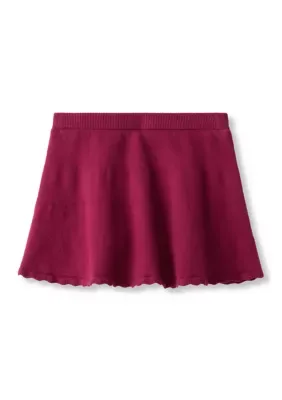 Scallop Edge Flared Skirt by CeCe