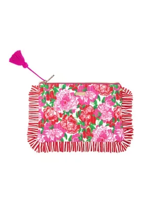 Quilted Ruffle Pouch by Lilly Pulitzer
